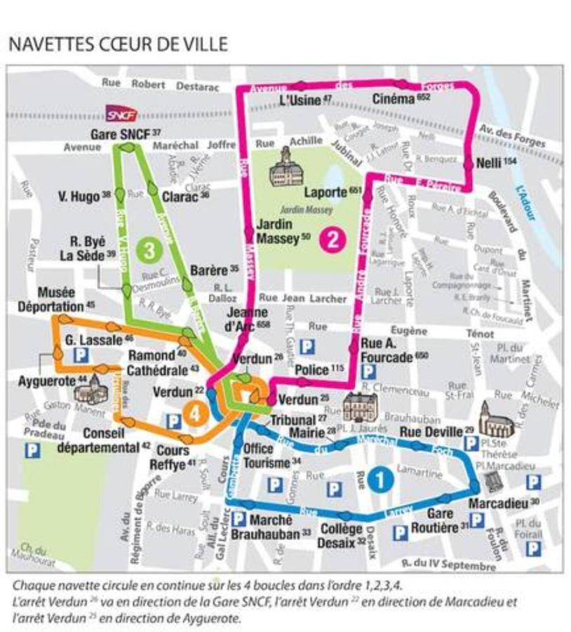 Le Voltaire -2 Chambres- 70M2- Hypercentre-Parking-Wifi Fibre- Nouvelle Literie Тарб Экстерьер фото