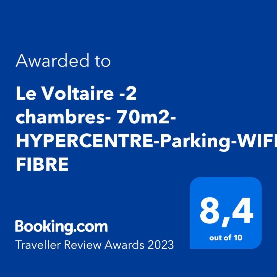 Le Voltaire -2 Chambres- 70M2- Hypercentre-Parking-Wifi Fibre- Nouvelle Literie Тарб Экстерьер фото